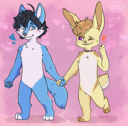 Fullbody and Full Render Couple Chibi $37 USD